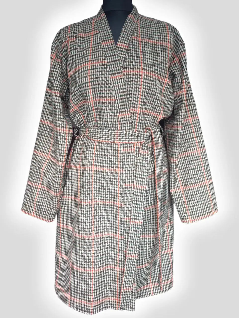 Oranžiga ruuduline kimono - Image 3