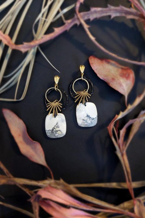 Kõrvarõngad maligano jaspisega