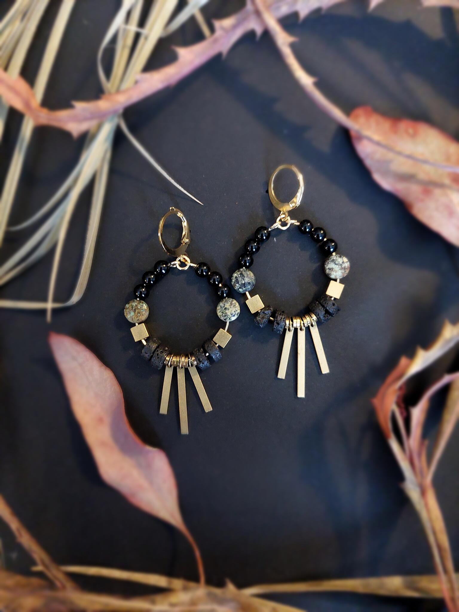 Kõrvarõngad Aafrika türkiisiga