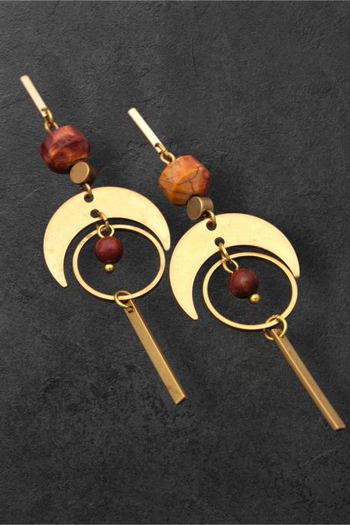 Kõrvarõngad picasso jaspisega