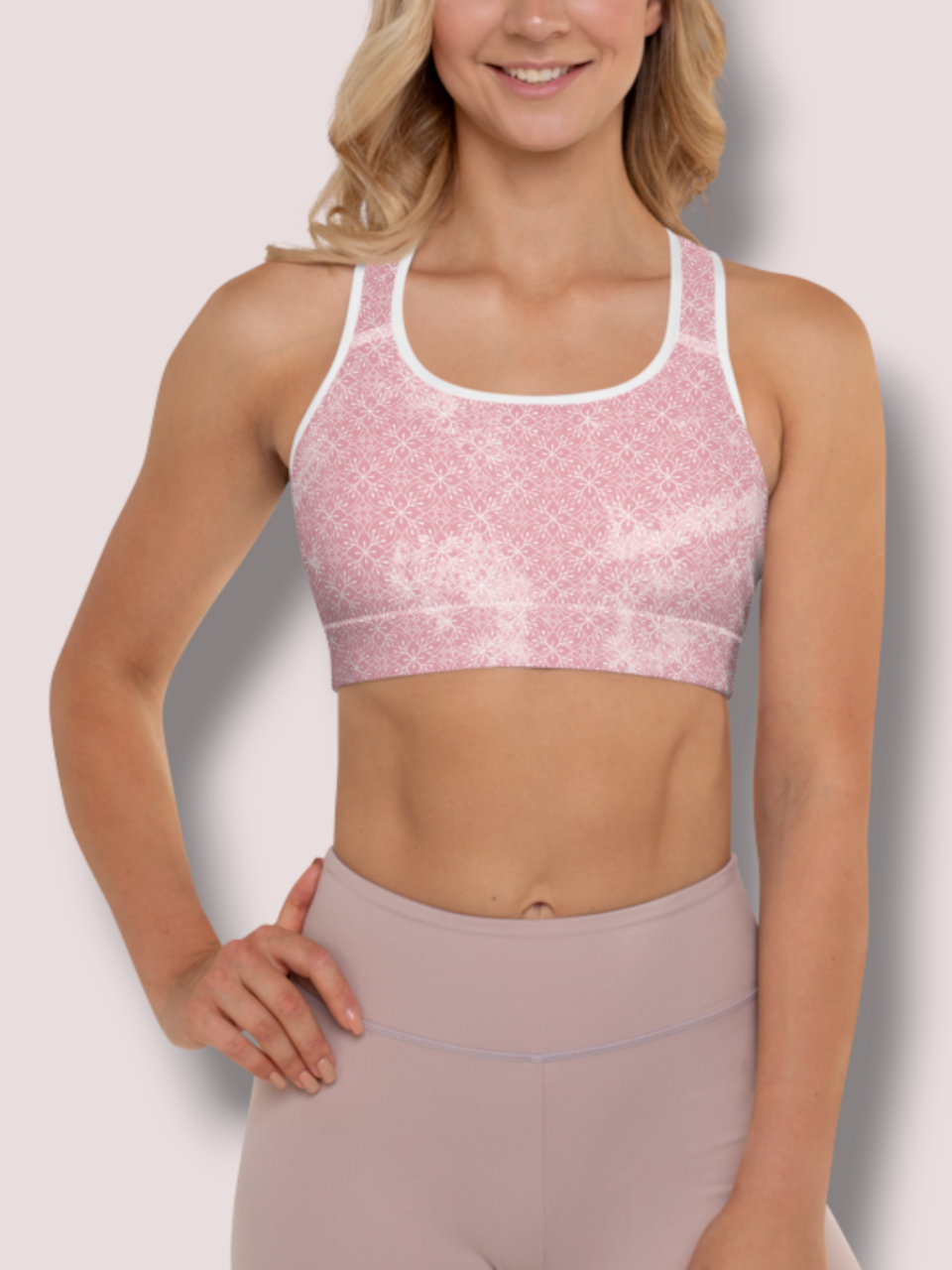 Roosa peene mustriga topp - Image 3