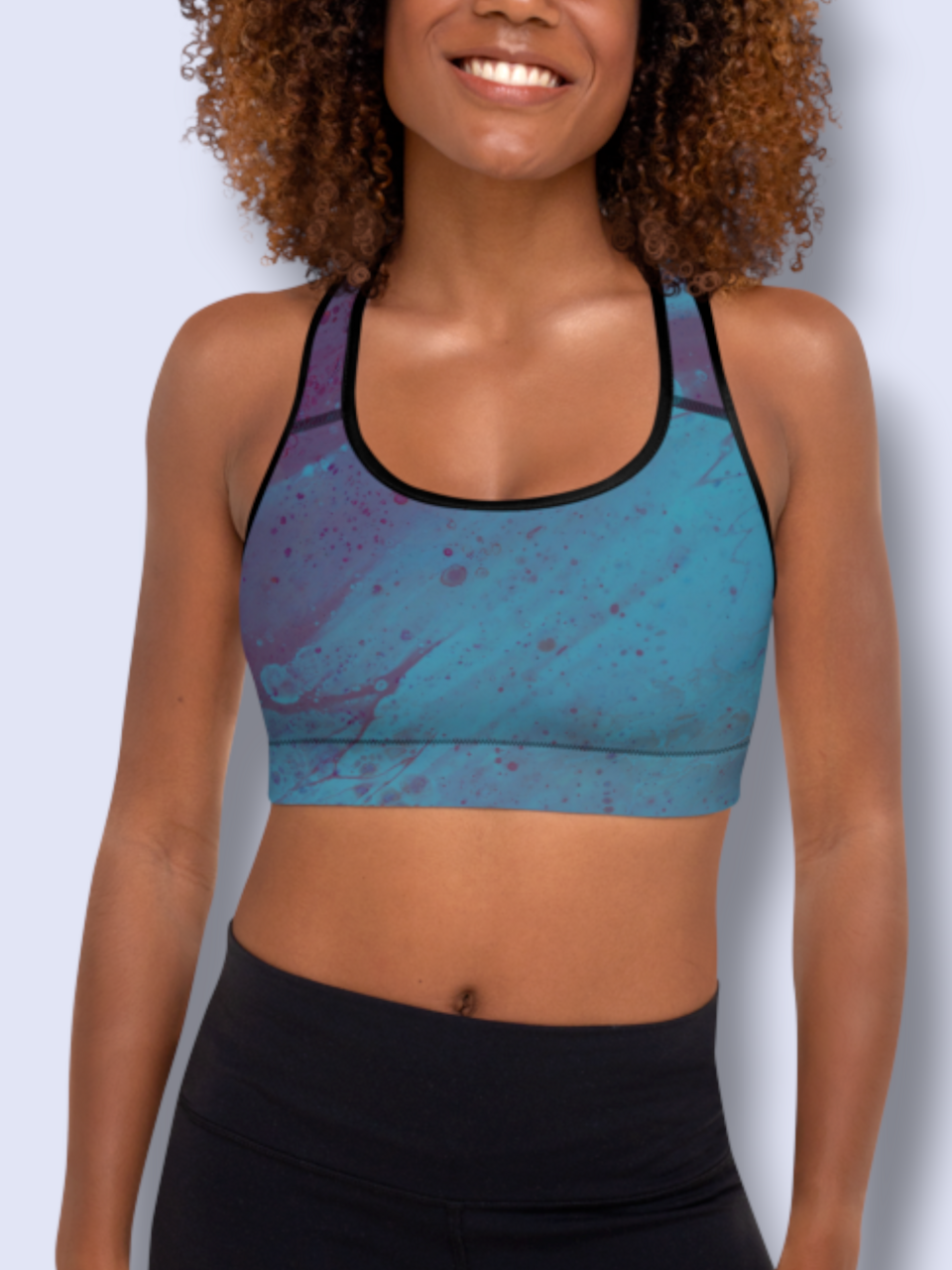 Sinise ja lillaga topp - Image 2